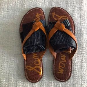 Sam Edelman Tan Thong Sandals, Size 9